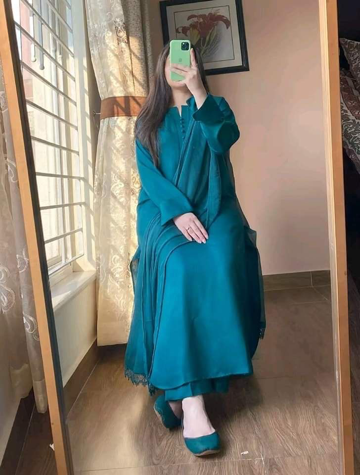 Zinc colour 3 pice Dress