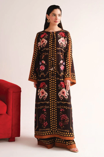 Modesty meets warmth in a beautifully crafted 2-piece /  long shirt